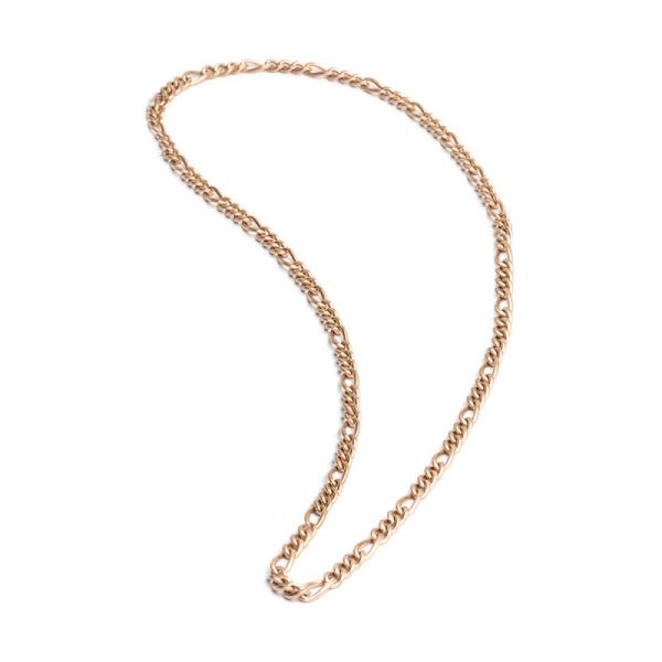 3mm figaro halskette in edelstahl mit einer bronze überzogen - Primo Bronze